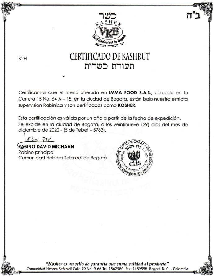 kashrut 2023